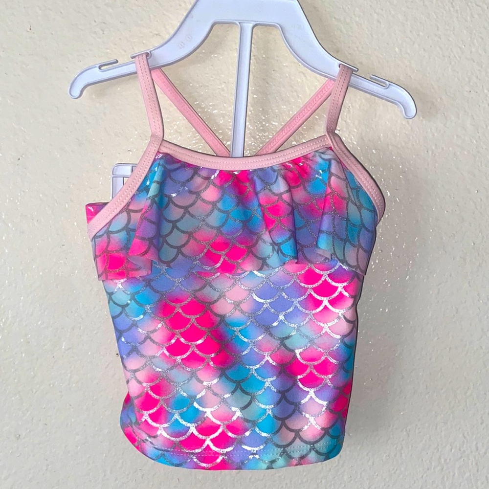 Wonder nation 2T mermaid 2 piece bathing suit Toddlers